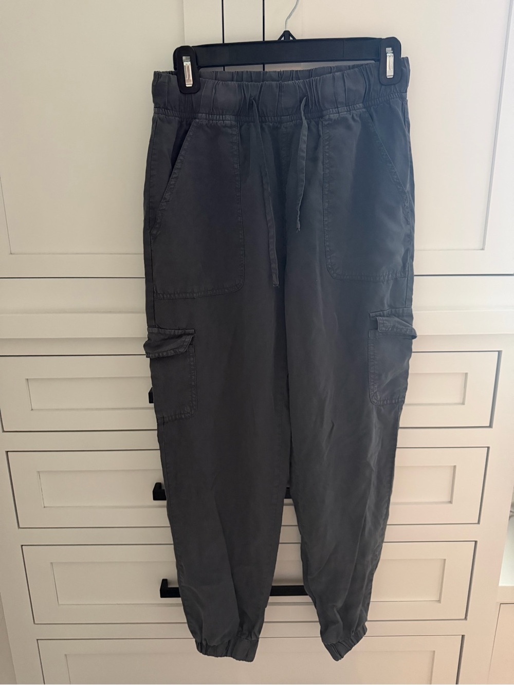 Thread & Supply Charcoal Cargo Joggers - Drawstring Waist
